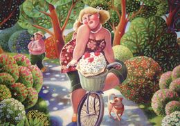 Peinture, Bicycle Ride, Anna Varella