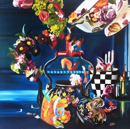 Peinture, Fantasy flower tea, Won Chin Tong