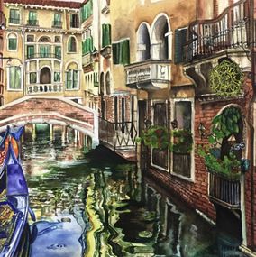 Gemälde, Watercity of venice, Won Chin Tong