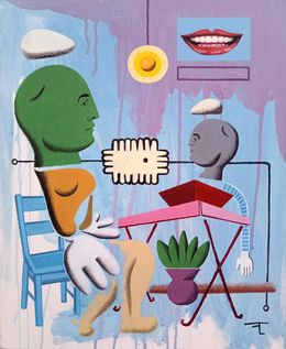 Peinture, Bavardage, Flavien Couche