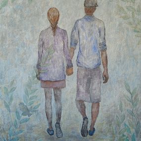 Gemälde, Walls with stories. The road., Ema Szabo