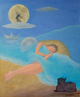Gemälde, The Dream. Dancing with the Moon., Ema Szabo