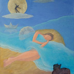 Gemälde, The Dream. Dancing with the Moon., Ema Szabo