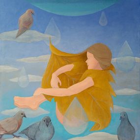Gemälde, The Dream. Flying with the Rain., Ema Szabo