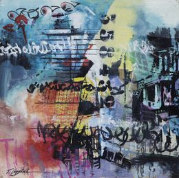 Gemälde, New York Streets N°52 - Art urbain coloré, Tania Caggini
