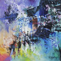 Gemälde, New York Streets N°19 - Art urbain coloré, Tania Caggini