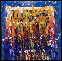 Painting, The fire, JonOne