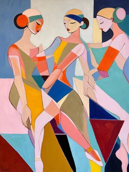 Painting, Rhythm of Togetherness, Barbara Schaumann