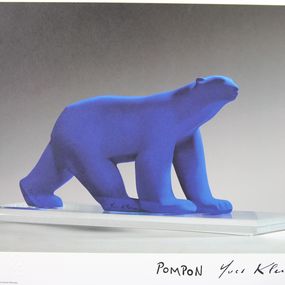 Édition, Ours Pompon Klein print, François Pompon et Yves Klein