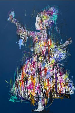 Peinture, La charmante et l'Oiseau, KiKo