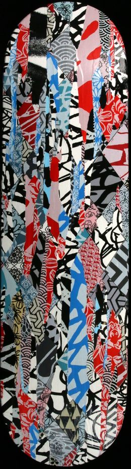 Painting, Skateboard Deck Original, Hush