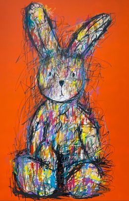 Peinture, Collection Lapin Orange, KiKo
