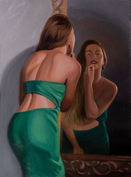 Peinture, La Volpe - Portrait de femme, Anthony Shagan