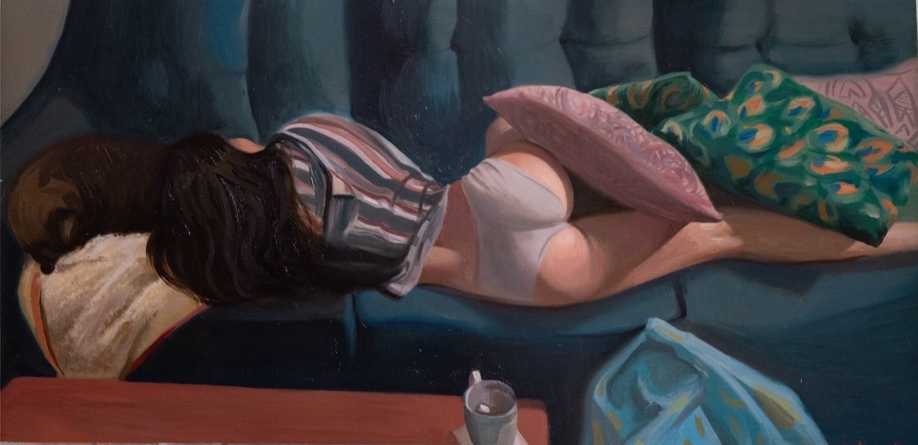 Anthony Shagan, Repos du soir - Portrait de femme Anthony Shagan, Repos du soir - Portrait de femme
