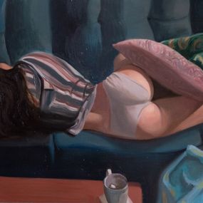 Gemälde, Repos du soir - Portrait de femme, Anthony Shagan