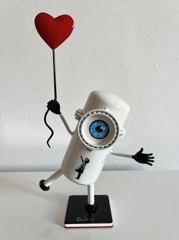 Skulpturen, Minion Banksy Coeur en relief, Vincent Duchêne