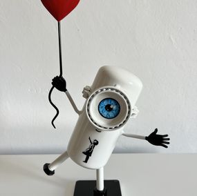 Skulpturen, Minion Banksy Coeur en relief, Vincent Duchêne