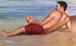 Gemälde, Orange - Portrait, Anthony Shagan