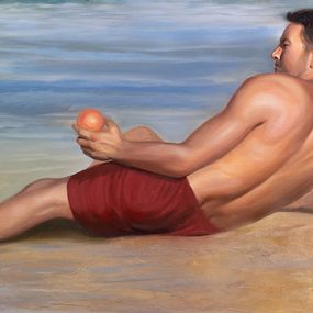 Gemälde, Orange - Portrait, Anthony Shagan