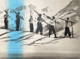 Painting, Vers les cimes, Valérie Betoulaud