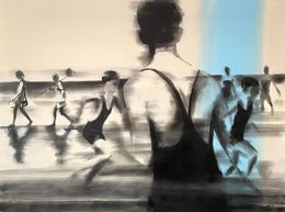 Painting, Jeux de plage, Valérie Betoulaud