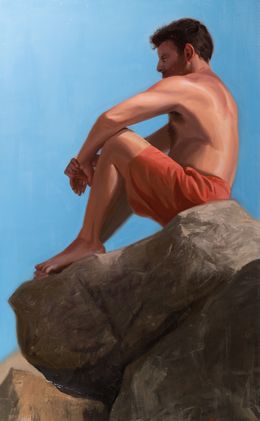 Gemälde, Sur les Rochers - Portrait, Anthony Shagan