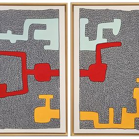 Gemälde, Diptyque Together, Jules Wittock
