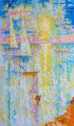 Peinture, Sun, Sails, Sea, Rakhmet Redzhepov (Ramzi)