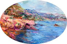 Painting, Sea and Rock, Anna Privaloff