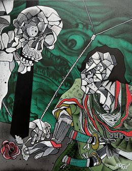 Painting, Ni fuite ni refuge, AKET