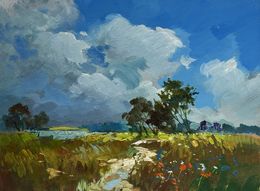 Painting, In the flower field, Suprunchuk Yuriy
