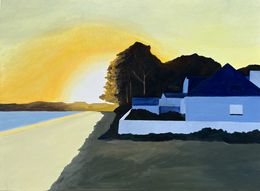 Painting, Soleil d’hiver au Cap Coz, Frédéric Cadiou