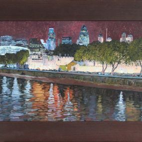 Peinture, Tower at night, Simon Kozhin