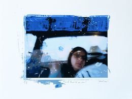 Print, French road 66 on car !, Patrick Santoni