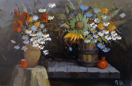 Painting, Wildflower Arrangement, Davit Arstamyan