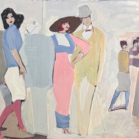 Print, “Sunday Walk”, David Schneuer
