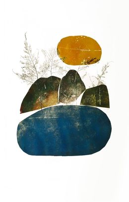 Édition, Jardin Zen 1, Monotype, Véronique Duflot
