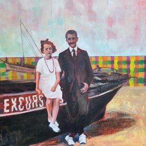 Gemälde, Excursion - Série habit de scène, Alexandra Chauchereau