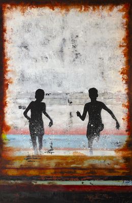 Painting, Pink horizon, DB Waterman
