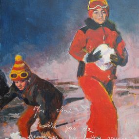 Gemälde, N'oublie pas tes bottes rouges, Alexandra Chauchereau