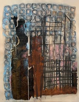 Gemälde, Après la gare, Sylvia Elharar-Lemberg
