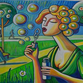 Gemälde, BubbleSémoi 3, Isafara