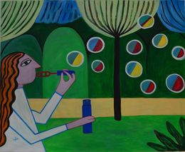 Gemälde, BubbleSémoi 4, Isafara