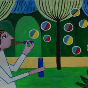 Gemälde, BubbleSémoi 4, Isafara