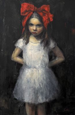 Painting, Why is my bow so small?, Liubou Sas