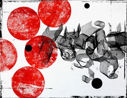 Painting, Flowscape 3., Petr Strnad