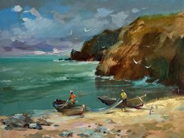 Gemälde, Great day to go fishing, Suprunchuk Yuriy