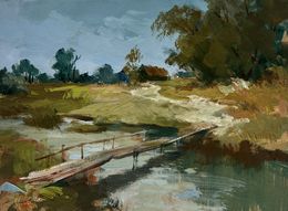 Gemälde, The road to the village, Suprunchuk Yuriy