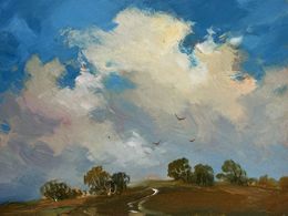 Gemälde, Birds flying home, Suprunchuk Yuriy