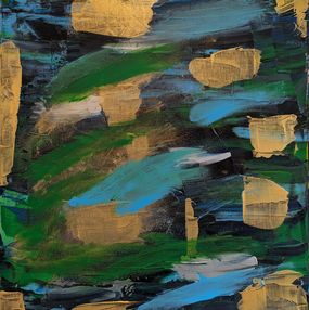 Gemälde, Golden Green, Abstractenburger